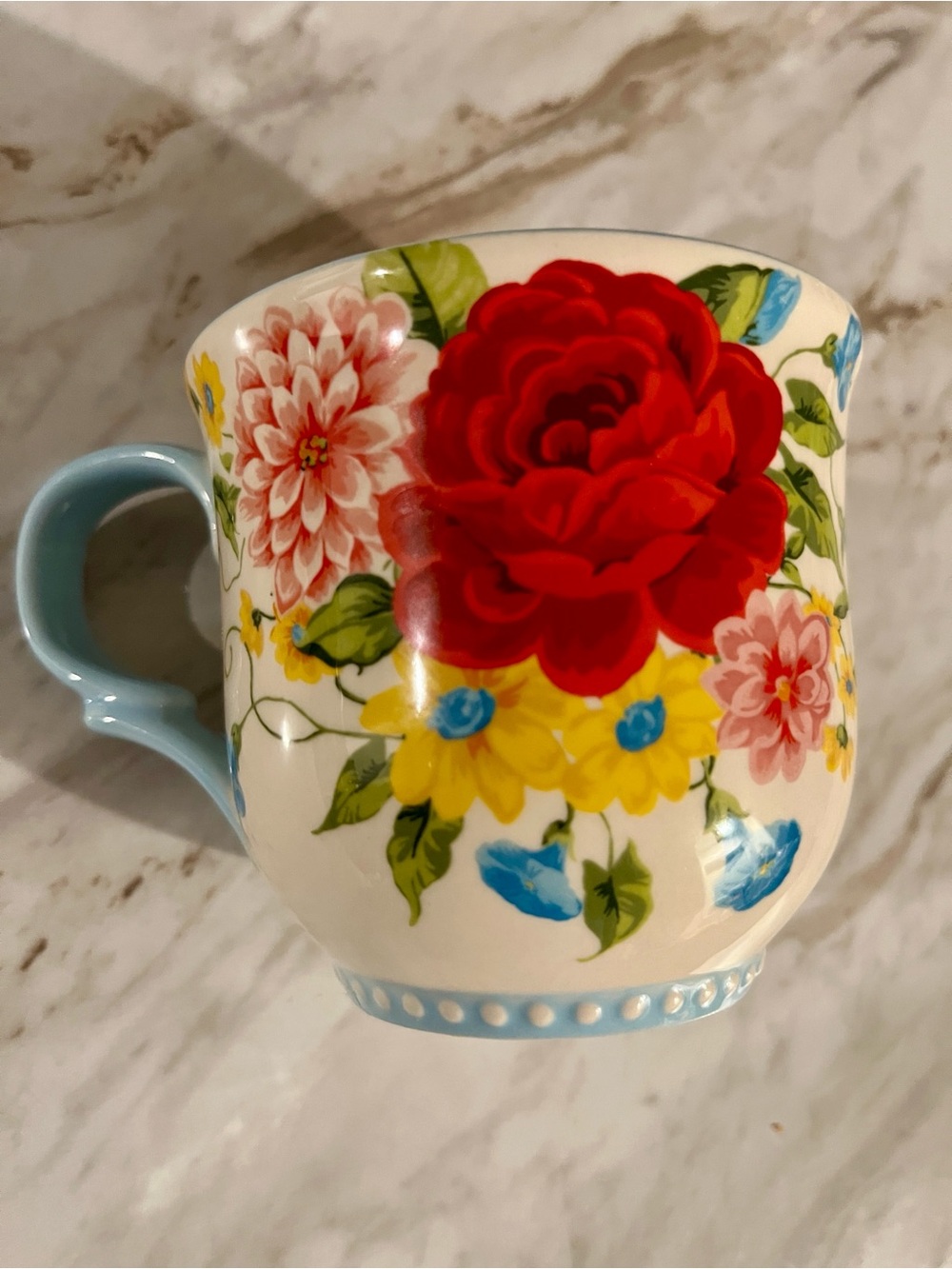 Pioneer Woman Sweet Rose Mugs (3) - Picture 3 of 6